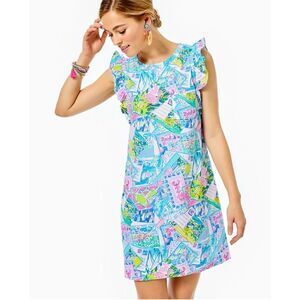 Lilly Pulitzer Laina t shirt dress Sz S Tropical print